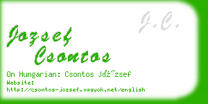 jozsef csontos business card